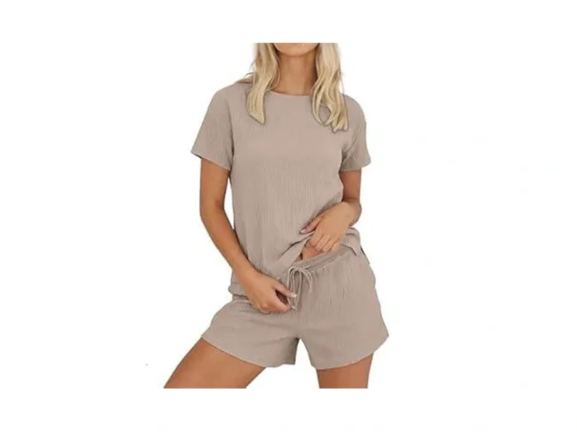 Anrabess Womens Lounge Pajamas Short Set 2026… Code