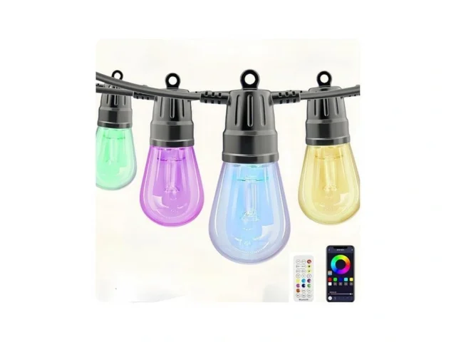 Outdoor String Lights 49ft Outdoor Lights For Patio… Code