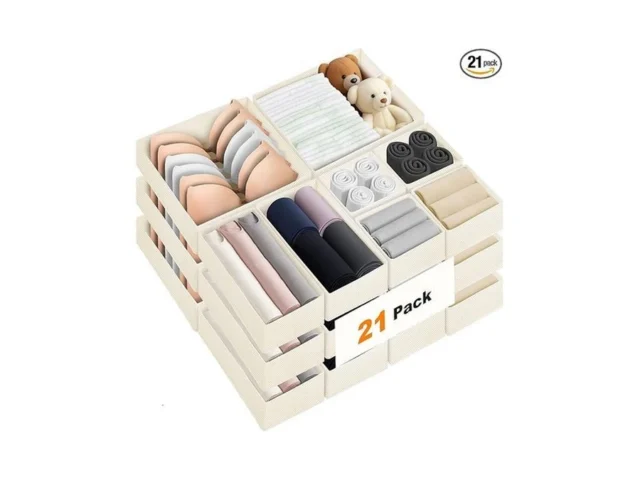 Fans-one Drawer Organizer Clothes 21 Pack Dresser… Code