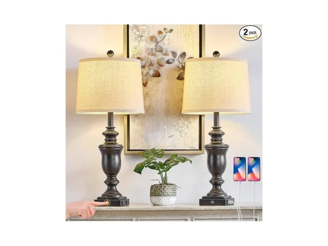 Saiweya 27 5 Set Of 2 Farmhouse Table Lamps For… Code