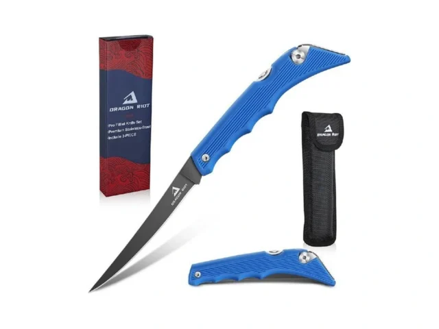 Dragon Riot Folding Fillet Knife For Fishing… Code