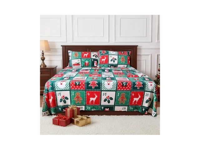Gogreen Flannel Sheet Set Christmas Printed 4pc… Coupon