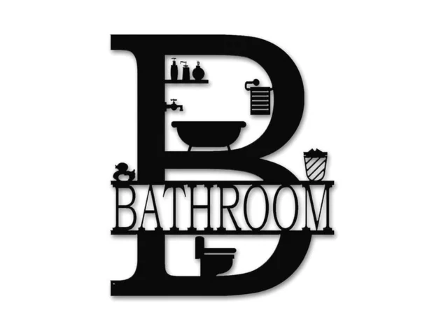 Xyinfinis Black Bathroom Wall Decor Accessories… Code