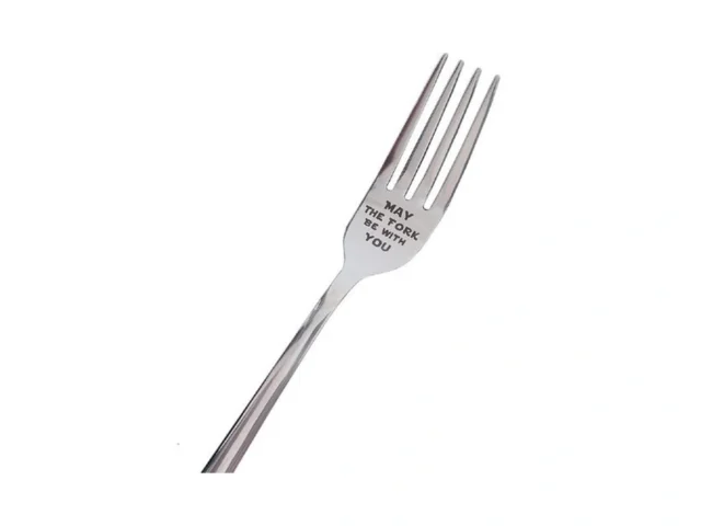 May The Fork Be With You – Laser-engraved Stainless… Code
