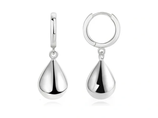 Fslead Silver Teardrop Earrings For Women… Code