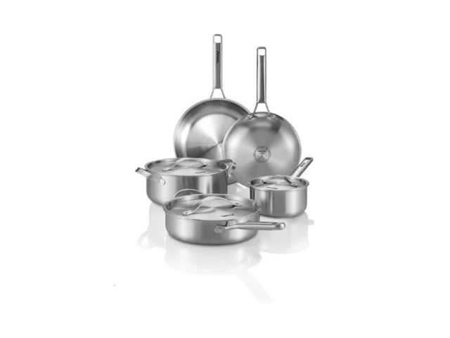 Stainless Steel Cookware Set 8 Pcs Tir-ply Pots And… Code