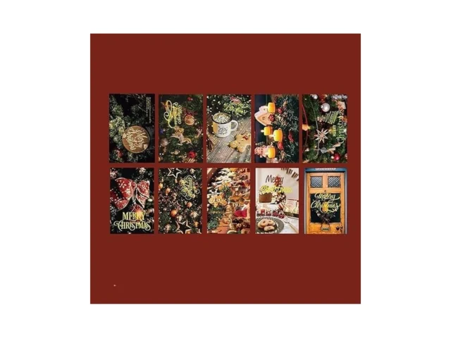 Isemro 20 Pcs Vintage Christmas Greeting Cards Xmas… Code