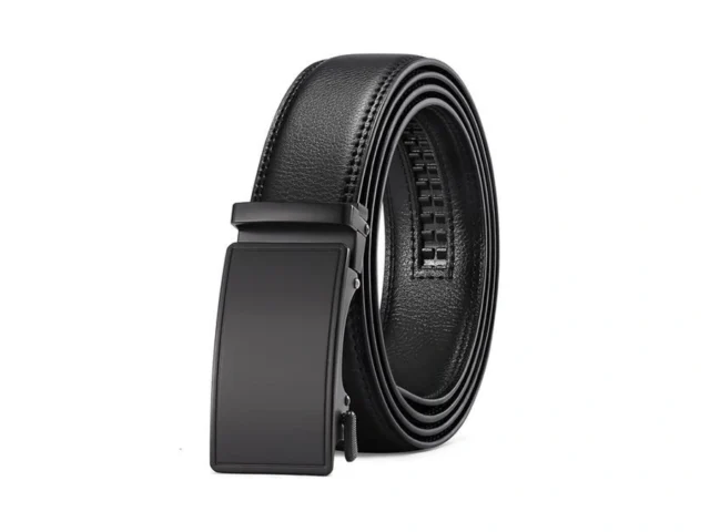 Sendefn Men S Leather Belt Automatic Ratchet Buckle… Code
