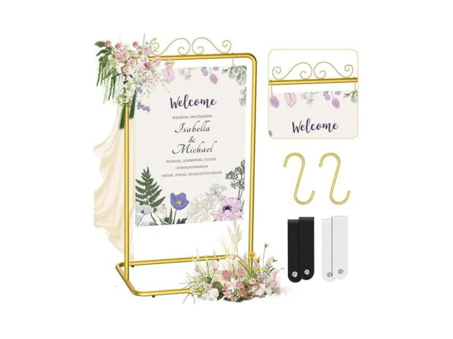 Qtyhod 69 Tall Wedding Welcome Sign Stand Heavy… Code