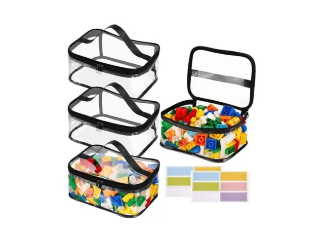 4 Packs Clear Toy Storage Bags Pvc Waterproof Toy… Code