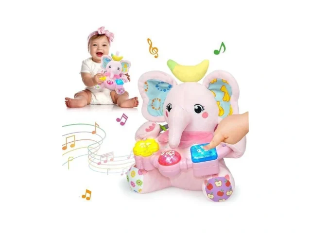 Ryotagift Baby Bilingual Musical Elephant Stuffed… Code