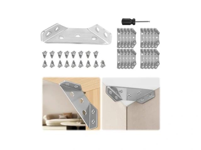 20pcs Stainless Steel Furniture Corner Connectors… Code