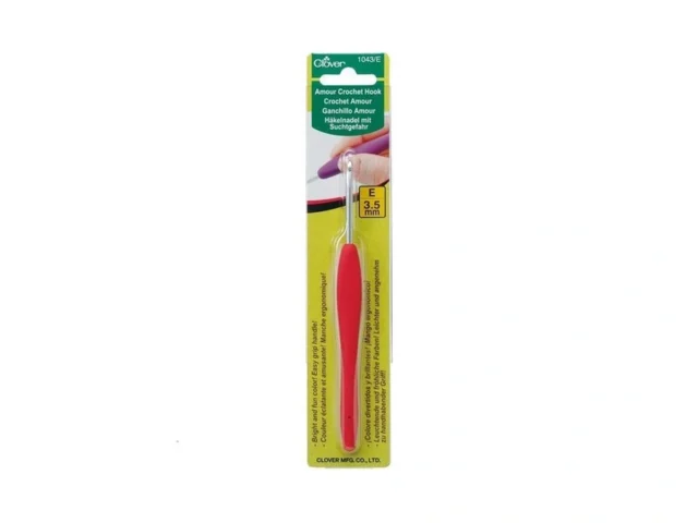 Clover 1043 E Magenta Amour Crochet Hook Size E 3… Coupon