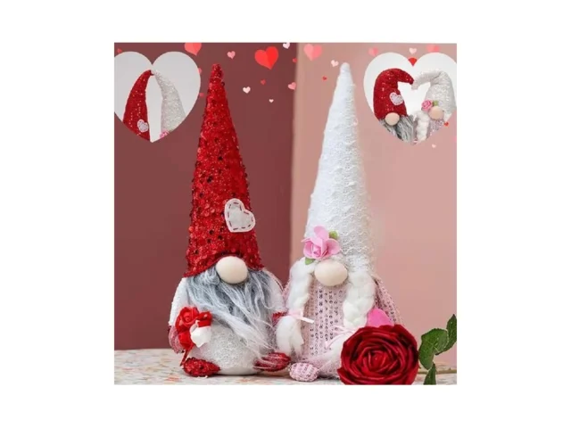 Unanscre Valentines Day Gnome Plush Decorations -… Code