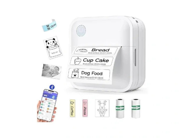 Miouca Label Maker Machine With Tape – Mini Sticker… Code