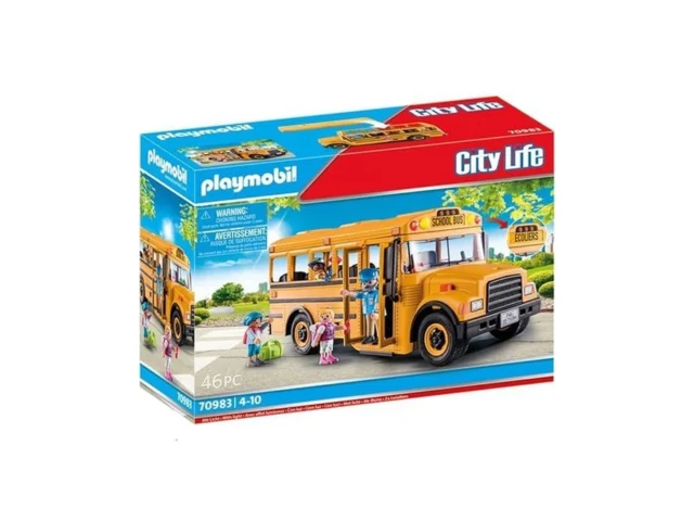 Playmobil School Bus With Accessories And 4 Figures Coupon