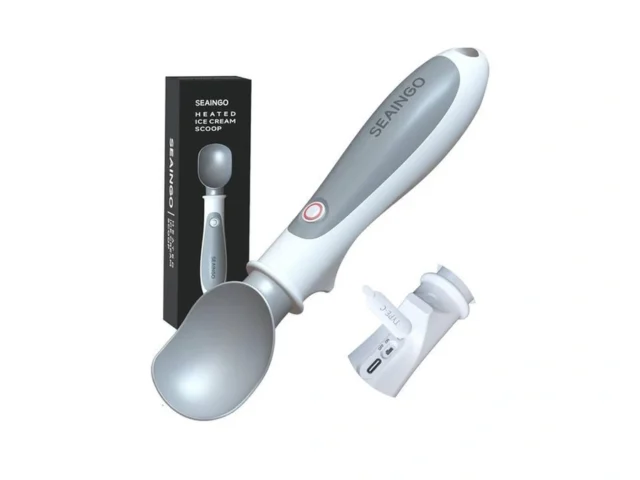 Seaingo Heated Ice Cream Scoop – Rechargeable On… Code