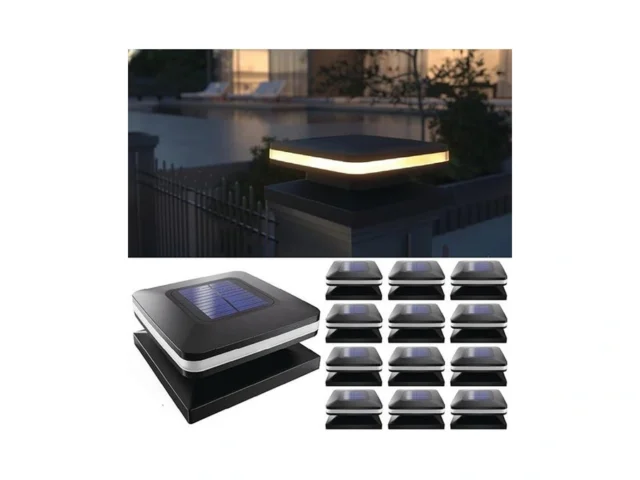 Sunco 12 Pack Solar Post Lights Outdoor Dusk To… Coupon