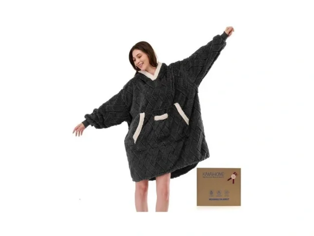 Kawahome Wearable Blanket Hoodie For Women Adult… Coupon