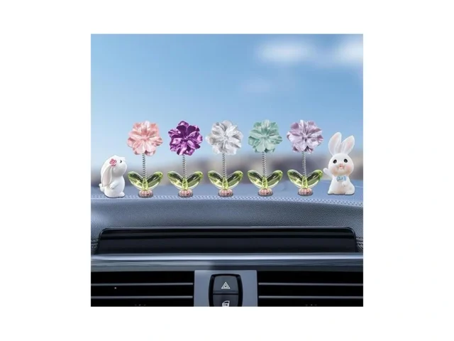 Kurilai 7pcs Cute Car Rearview Mirror Accessories… Code