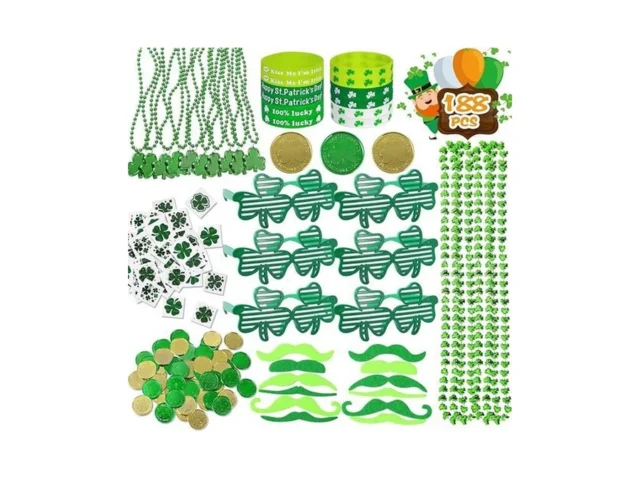 Max Fun 188pcs St Patricks Day Accessories Party… Code