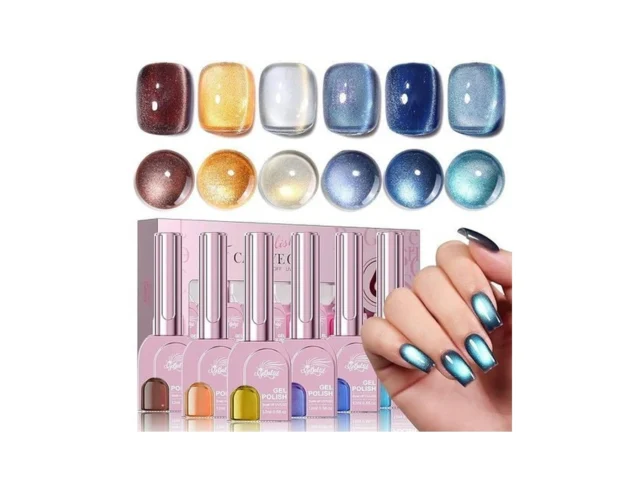 Cat Eye Gel Nail Polish Set 6 Colors 12ml – 9d… Code