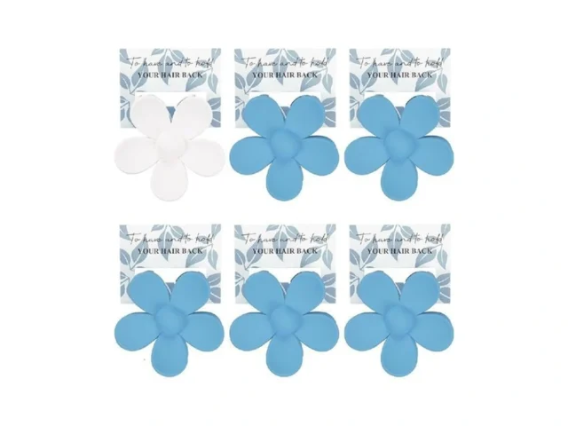 6pcs Bridesmaid Flower Hair Claw Clips With Card… Code