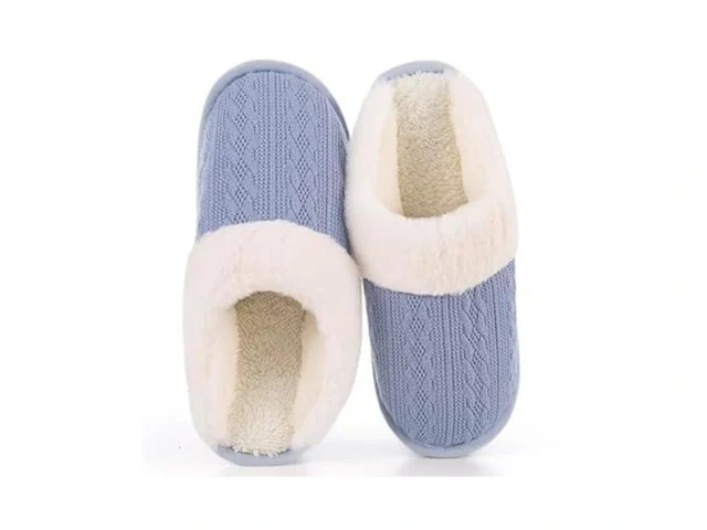 Lokimsi Women S Cozy Knit Slippers With Faux Fur… Code