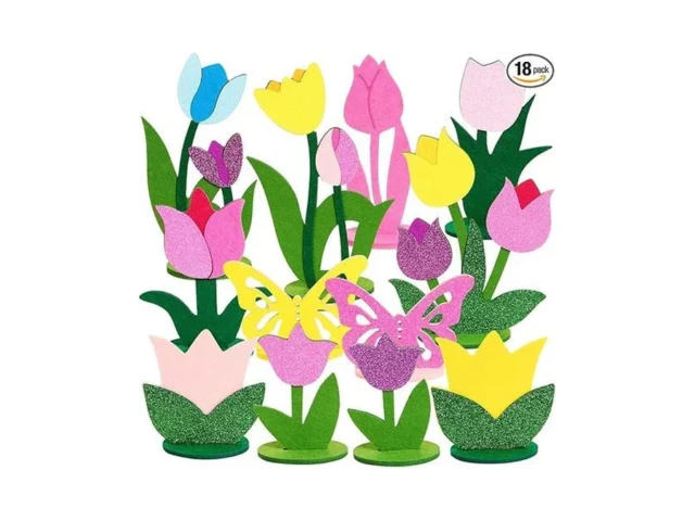 Balun Admhail 18 Pcs Tulip Felt Table Decorations… Code