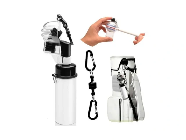 Pro Golf Brush Golf Club Cleaner 5oz Water Bottle… Code