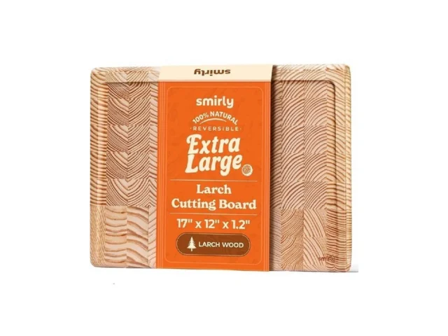 Smirly Non Toxic Larch Cutting Boards For Kitchen 1… Code