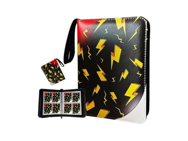 Premium Card Binder 4 Pocket 3-ring Zipper 400… Code