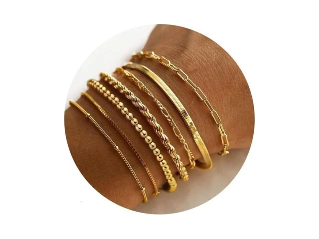 M Mooham Gold Bracelets For Women – Dainty 14k Gold… Code