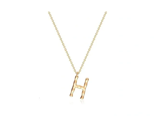 Mevecco Gold Dainty Initial Necklace 18k Gold… Code