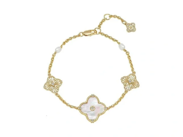 Fetero Gold Bracelets For Women Trendy Dainty 14k… Code