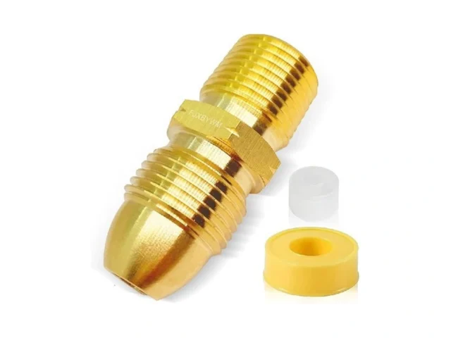 Brass Propane Adapter Adapter Male Pol To 1 2 Male… Coupon