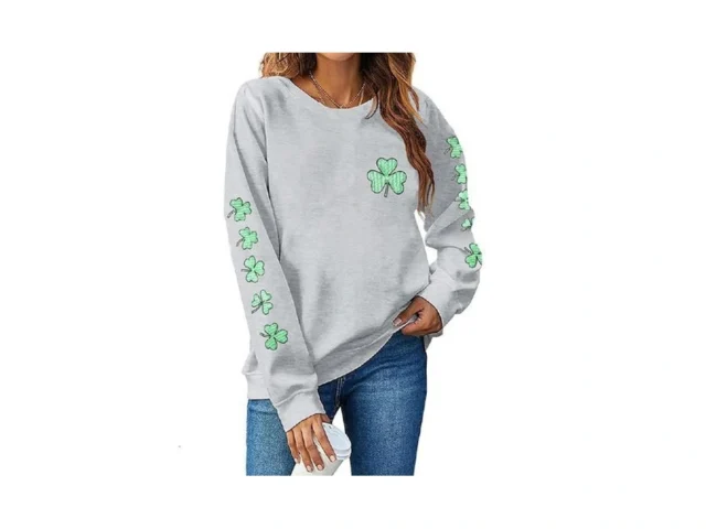 Taohong Women St Patrick S Day Sweatshirts Shamrock…