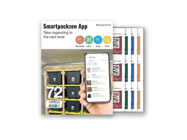 72pcs Smart Qr Code Stickers Storage Tags With Free… Code