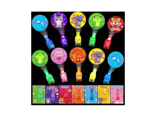 Budbof 28 Pack Valentines Cards With Finger Lights… Code
