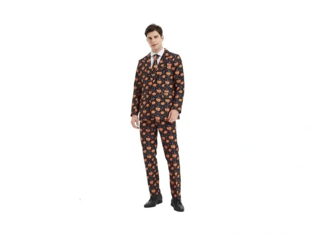Ach Halloween Suit For Men Party Pumpkin Costume… Coupon