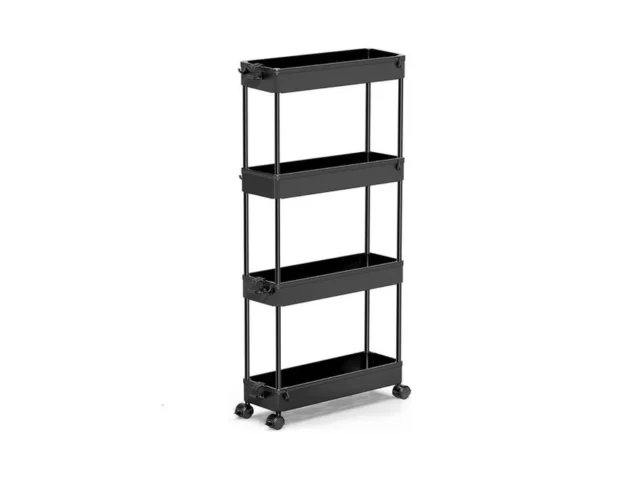 Spacekeeper Slim Rolling Storage Cart 4 Tier… Code