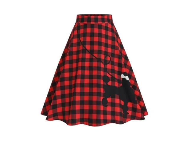 Zezclo Women S 50s Vintage Poodle Skirt Dog Printed… Code