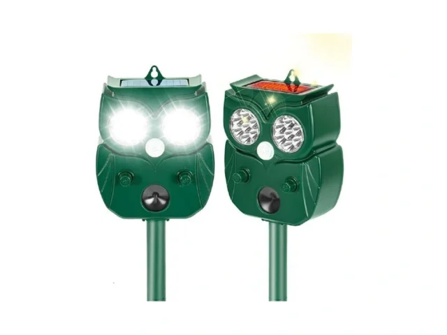 Solar Ultrasonic Animal Repellent Outdoor 2pack… Code