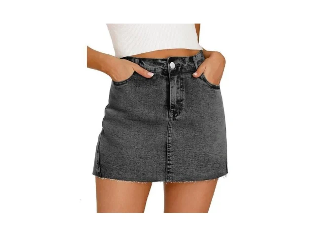Potili Denim Skort For Women Denim Mini Skirt… Code