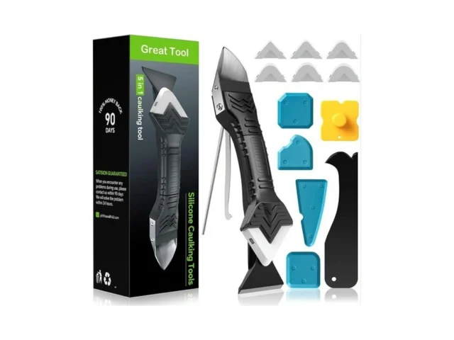 Silicone Caulking Tool 5 In 1 Caulking Sealant… Coupon