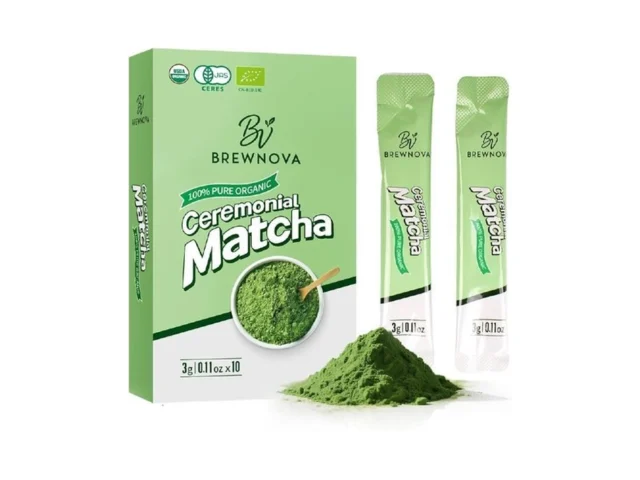 Brewnova Ceremonial Grade Matcha Powder – Premium… Code