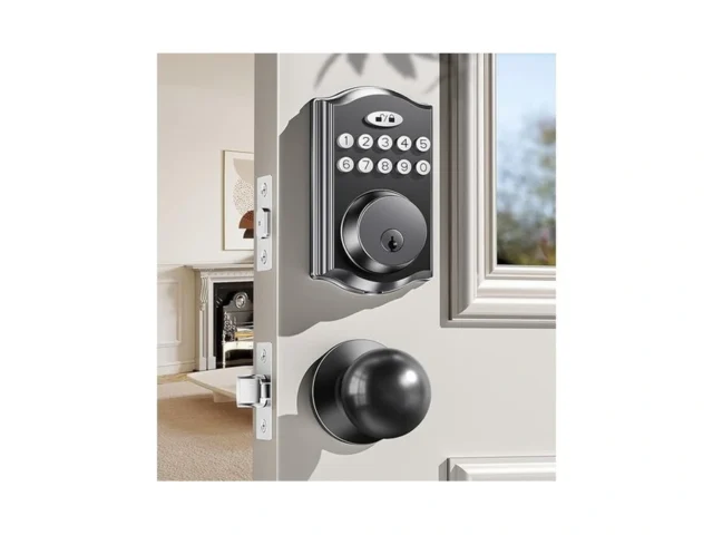 Keyless Entry Door Lock With 2 Knobs Electronic… Code