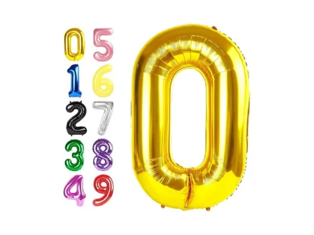40 Inch Number Balloons Gold Balloons For Birthday… Code