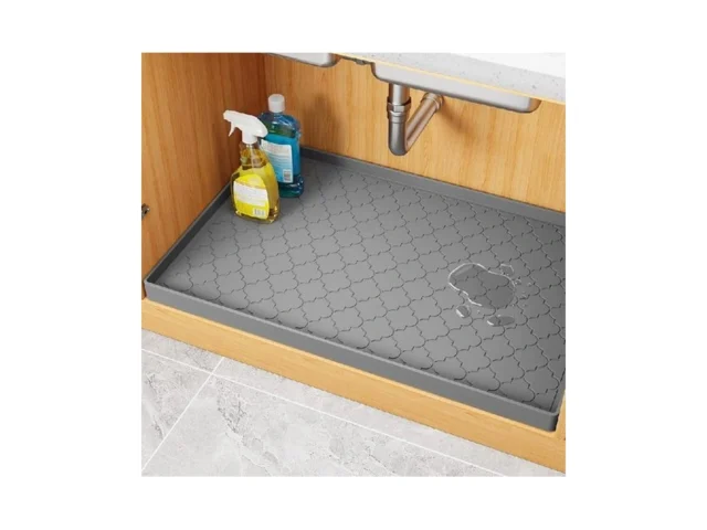 Kitsure Under Sink Mat For Kitchen – Waterproof… Code