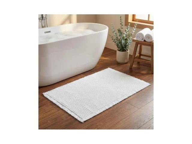 Granny Says Waffle Bath Mat 20 X 32 Boho Bathroom… Code